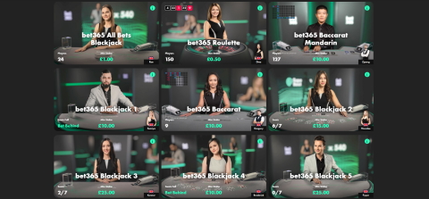 bet365 tiene una gran variedad de juegos de casino online