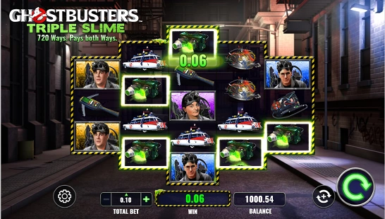 Ghostbusters Triple Slime slot release