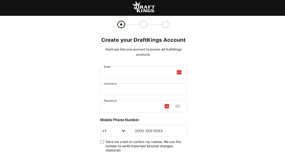 DraftKings Registration