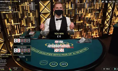 Casino Hold’em layout