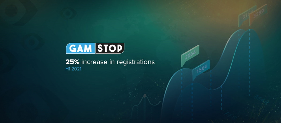 GAMSTOP bi-annual review is that there was a 25% increase in registrations