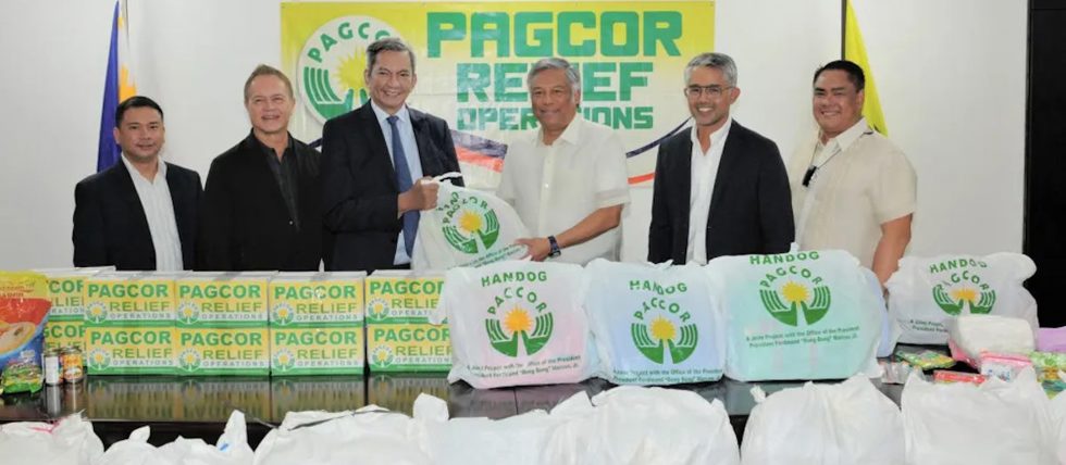 PAGCOR Officials Contribute Supplies