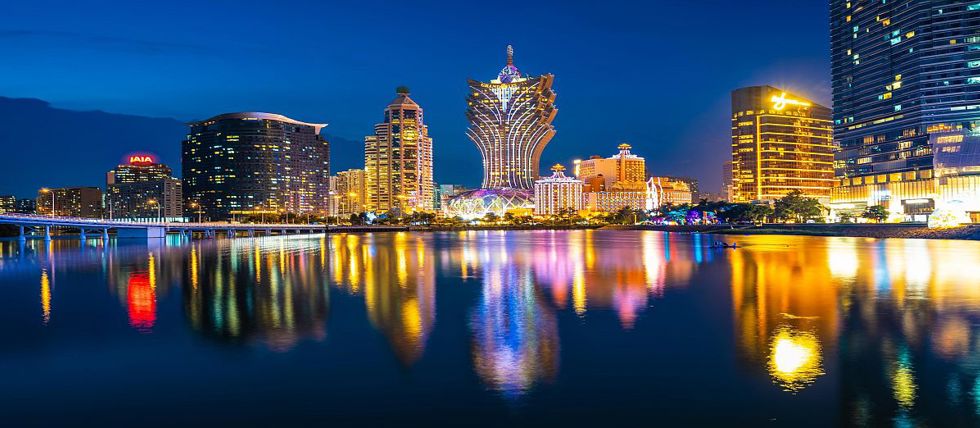 Macau's skyline at night