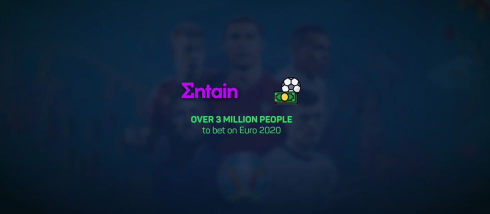 Entain has expects more than three million people to bets on the Euro 2020
