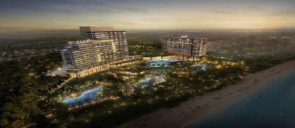 A birds-eye view of the Hoiana Casino Resort in Vietnam