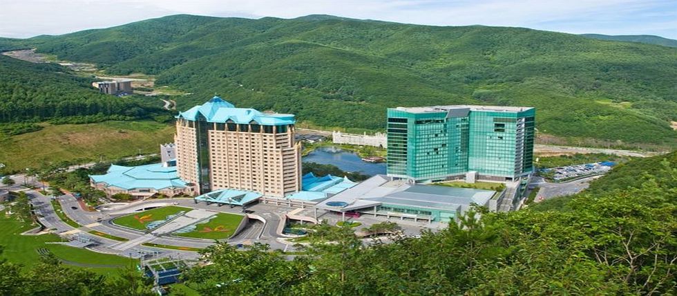 The Kangwon Land Casino seen from the above