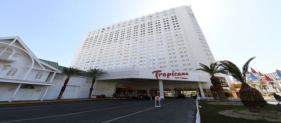 The exterior of the Tropicana casino in Las Vegasd