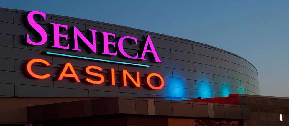 A Seneca Casino in New York at night