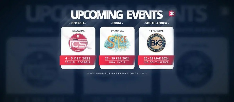 Global gambling industry events in Tbilisi, India, and South Africa
