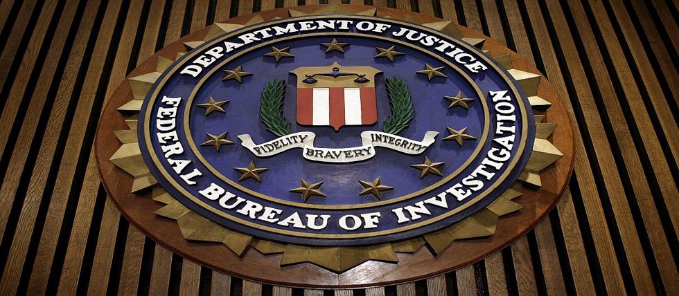 The FBI logo on its headquarters