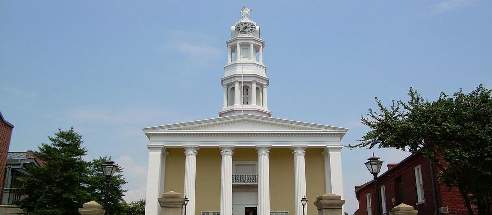 The courthouse in Petersburg, Virginia