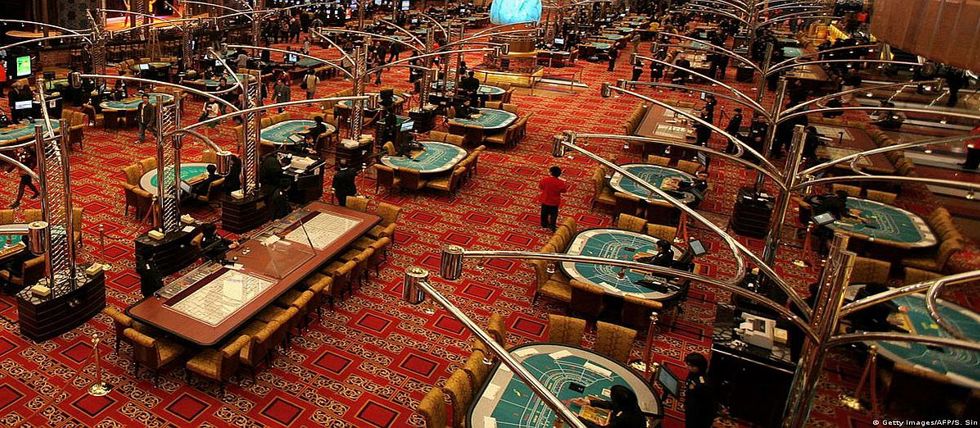 A gaming floor of a Macau casino