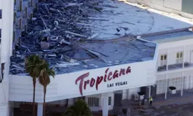 Tropicana Las Vegas brought down with spectacular display