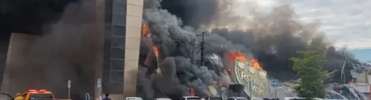 Fire devastates casino and children’s park in Culiacán