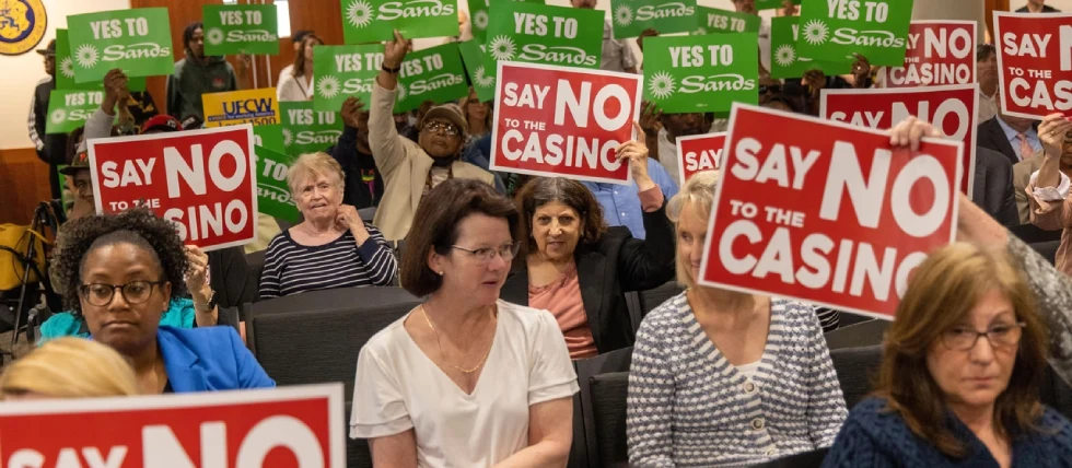 Nassau County residents oppose proposed Sands casino