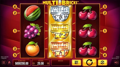 Multi Bricks slot Wild Symbols by SYNOT Games