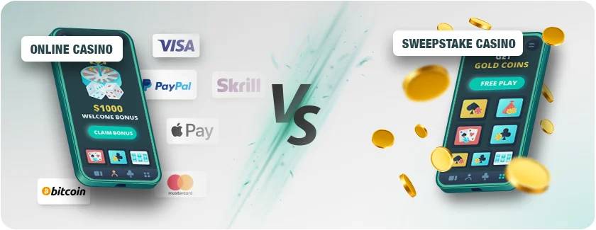 Sweepstakes casinos vs Traditional casinos