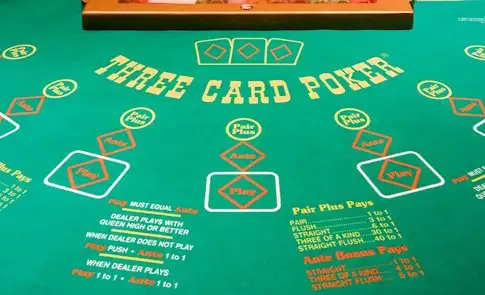 Three Card Poker layout